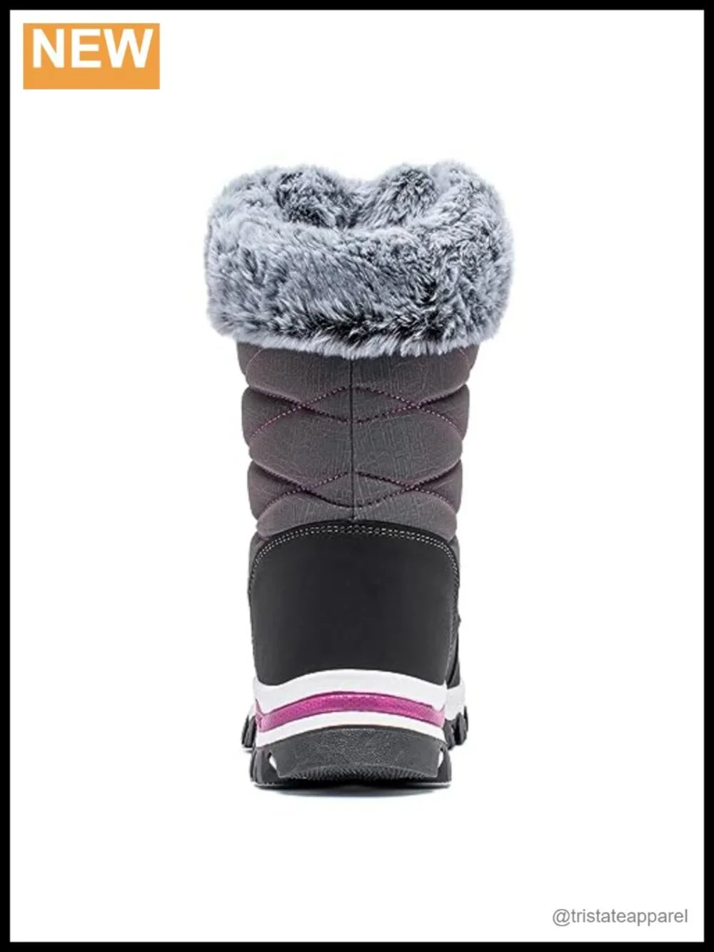 Women's Waterproof Snow Boots Lightweight Warm Faux Fur Lined Mid-Calf
